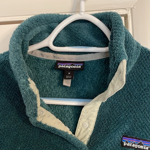 Patagonia Re-Tool Snap-T® Fleece Pullover Turquoise Size Medium - Picture 2 of 4